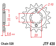 Kettenritzel JT Sprockets JTF 430.12